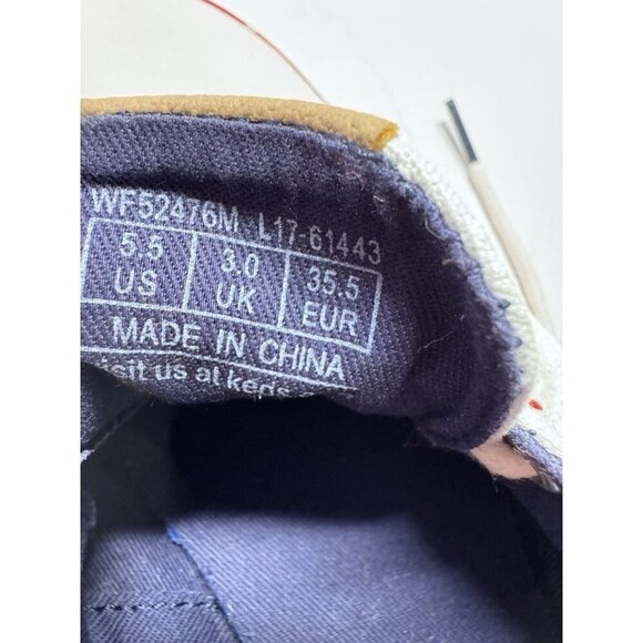 Keds Shoes Ortholite White Baseball Softball Slip-on Stitch - Women 5.5 - Kids 4 - Picture 6 of 6